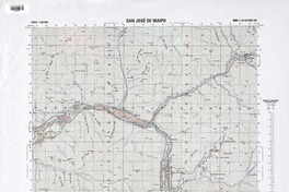 San José de Maipo (33°30'15.20"-70°15'07.90") [material cartográfico] : Instituto Geográfico Militar de Chile.