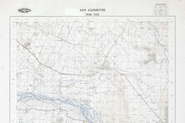 San Clemente 3530 - 7115 [material cartográfico] : Instituto Geográfico Militar de Chile.