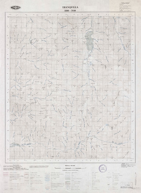 Tranquilla 3200 - 7030 [material cartográfico] : Instituto Geográfico Militar de Chile.