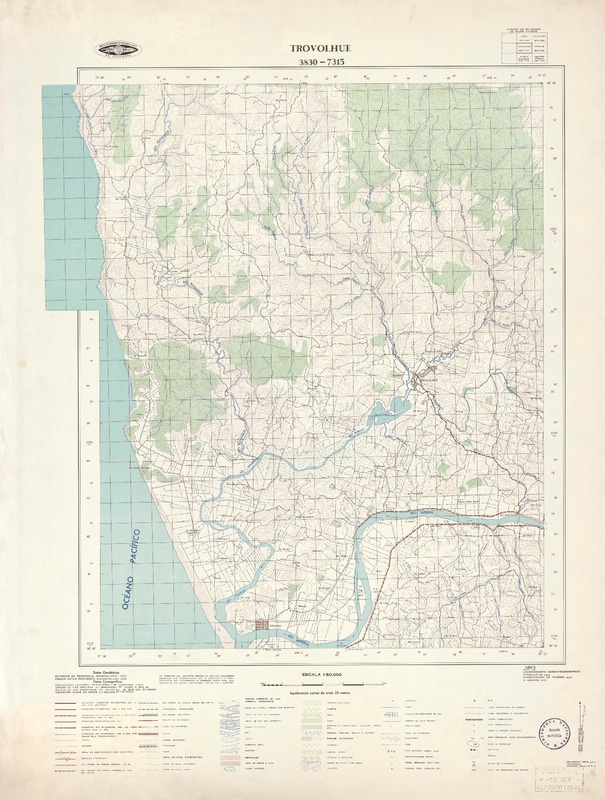 Trovolhue 3830 - 7315 [material cartográfico] : Instituto Geográfico Militar de Chile.