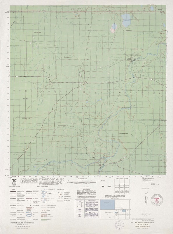 Sección Ciaike 520000 - 700730 [material cartográfico] : Instituto Geográfico Militar de Chile.