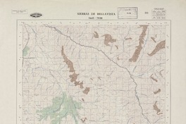 Sierras de Bellavista 3445 - 7030 [material cartográfico] : Instituto Geográfico Militar de Chile.