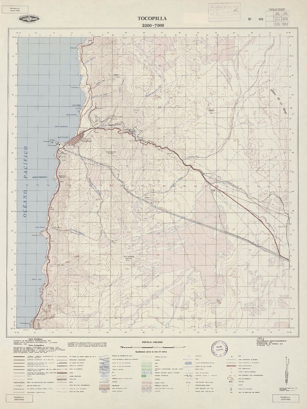Tocopilla 2200 - 7000 [material cartográfico] : Instituto Geográfico Militar de Chile.