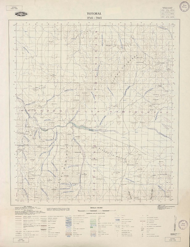 Totoral 2745 - 7045 [material cartográfico] : Instituto Geográfico Militar de Chile.