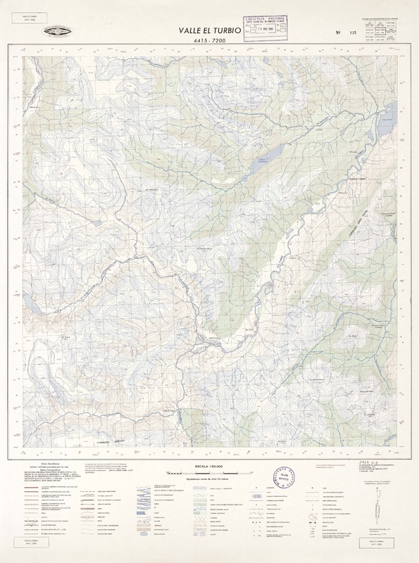 Valle El Turbio 4415 - 7200 [material cartográfico] : Instituto Geográfico Militar de Chile.