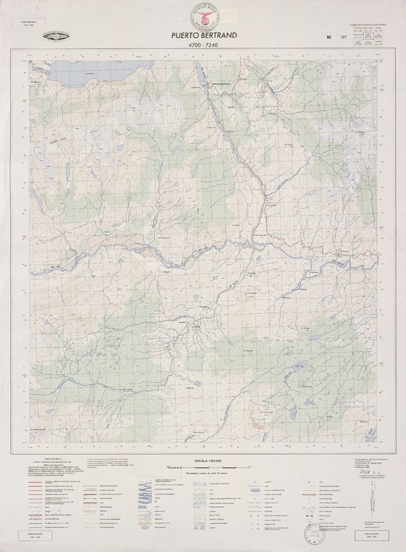 Puerto Bertrand 4700 - 7240 [material cartográfico] : Instituto Geográfico Militar de Chile.