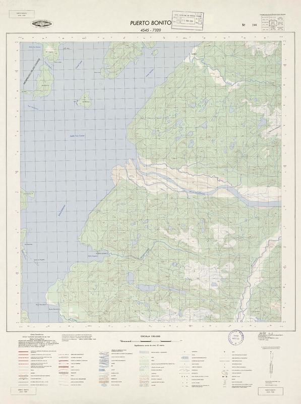 Puerto Bonito 4545 - 7320 [material cartográfico] : Instituto Geográfico Militar de Chile.