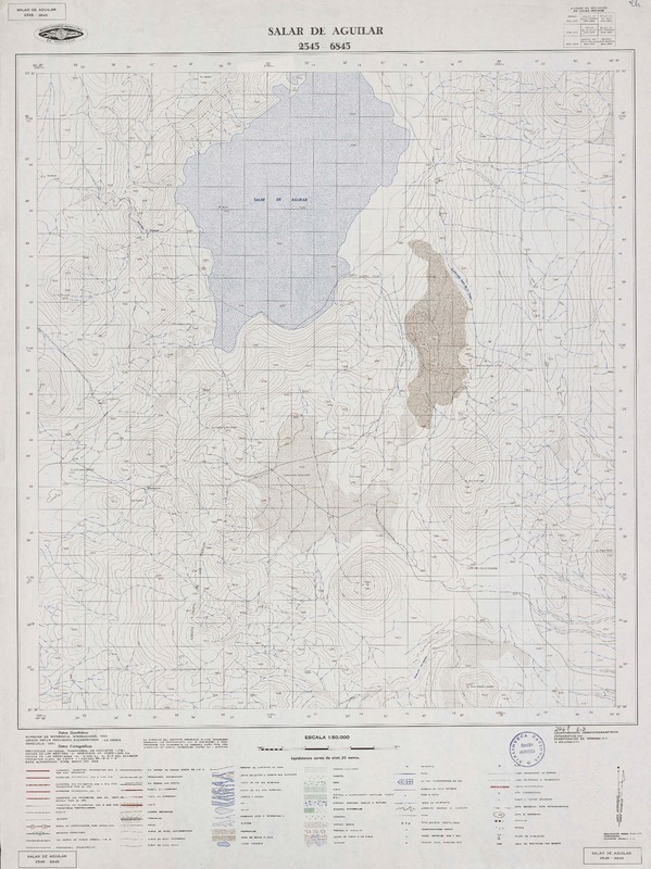 Salar de Aguilar 2545 - 6845 [material cartográfico] : Instituto Geográfico Militar de Chile.