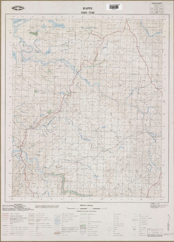 Rapel 3345 - 7130 [material cartográfico] : Instituto Geográfico Militar de Chile.