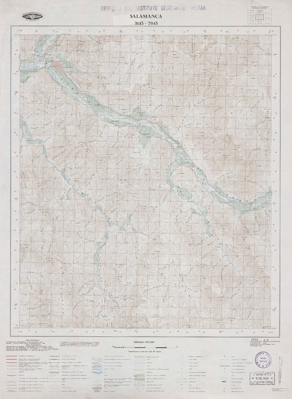 Salamanca 3145 - 7045 [material cartográfico] : Instituto Geográfico Militar de Chile.