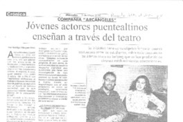 Jóvenes actores puentealtinos enseñan a través del teatro