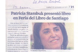 Patricia Stambuk presentó libro en Feria del Libro de Santiago