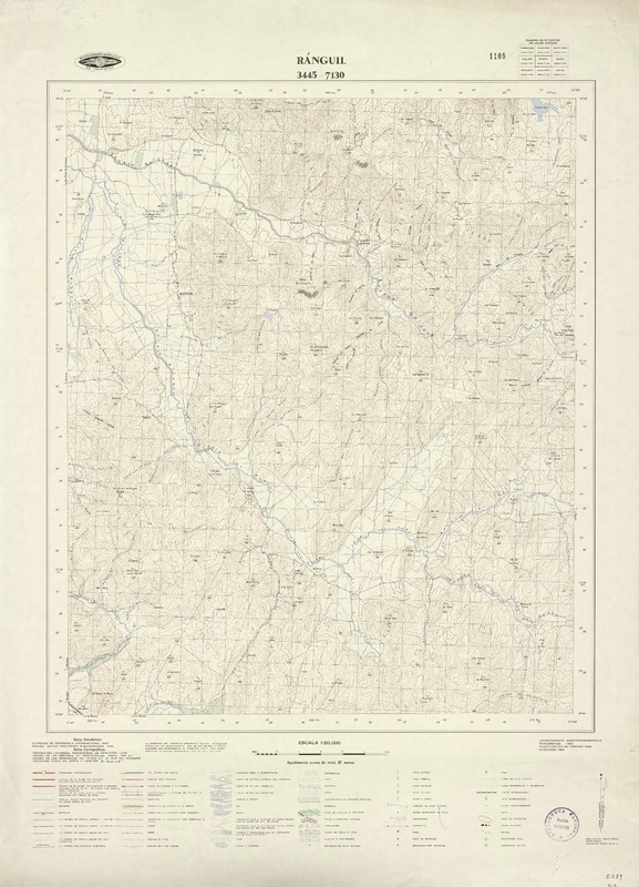 Ranguil 3445 - 7130 [material cartográfico] : Instituto Geográfico Militar de Chile.