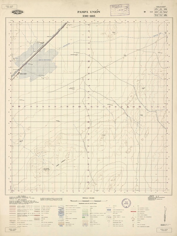 Pampa Unión 2300 - 6915 [material cartográfico] : Instituto Geográfico Militar de Chile.