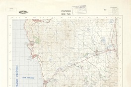 Papudo 3230 - 7115 [material cartográfico] : Instituto Geográfico Militar de Chile.