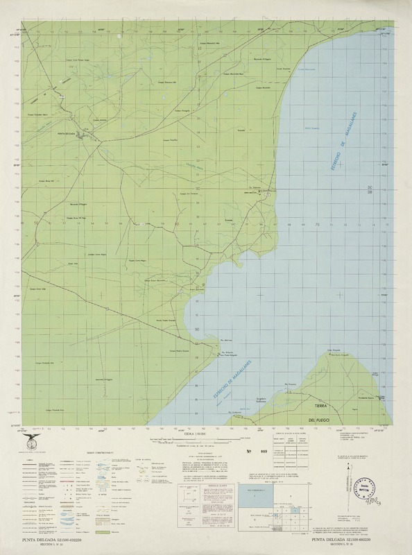 Punta Delgada 521500 - 692230 [material cartográfico] : Instituto Geográfico Militar de Chile.