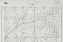 Quebrada de Paipote 2715 - 7000 [material cartográfico] : Instituto Geográfico Militar de Chile.