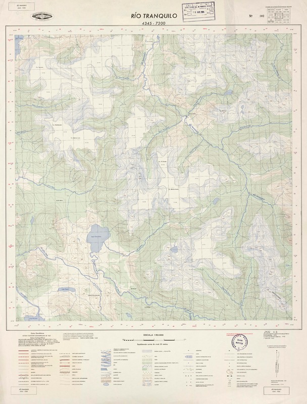 Río Tranquilo 4345 - 7200 [material cartográfico] : Instituto Geográfico Militar de Chile.