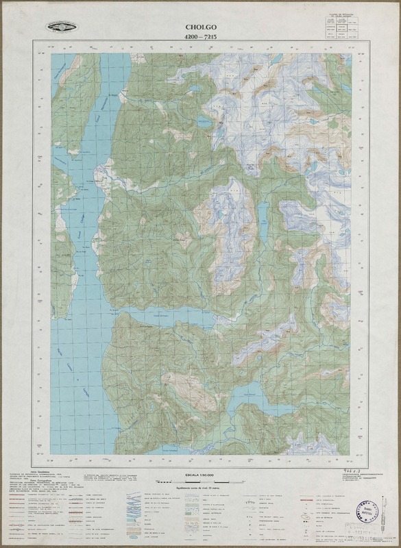 Cholgo 4200 - 7215 [material cartográfico] : Instituto Geográfico Militar de Chile.