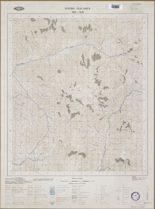 Estero Alicahue 3215 - 7030 [material cartográfico] : Instituto Geográfico Militar de Chile.