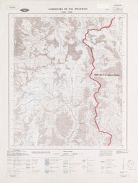 Cordillera de los Piuquenes 3300 - 7000 [material cartográfico] : Instituto Geográfico Militar de Chile.