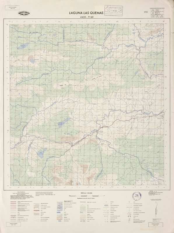 Laguna Las Quemas 4430 - 7140 [material cartográfico] : Instituto Geográfico Militar de Chile.