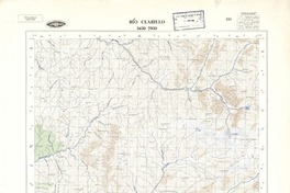 Río Clarillo 3430 - 7030 [material cartográfico] : Instituto Geográfico Militar de Chile.