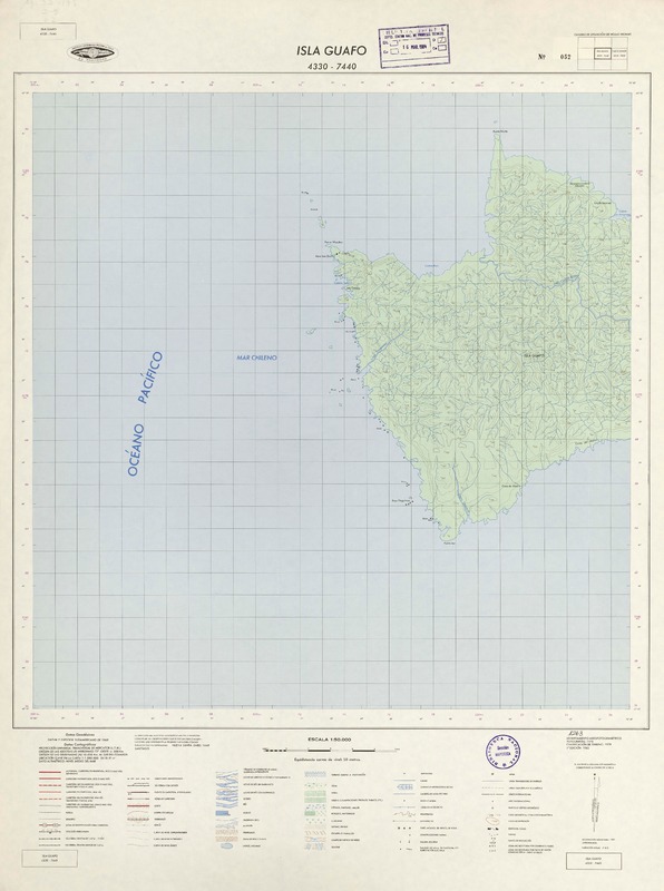 Isla Guafo 4330 - 7440 [material cartográfico] : Instituto Geográfico Militar de Chile.