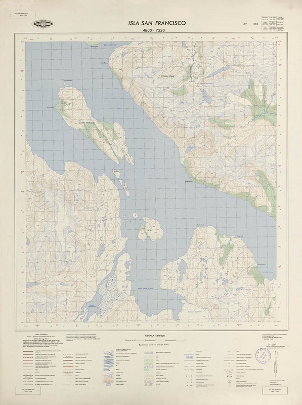Isla San Francisco 4800 - 7320 [material cartográfico] : Instituto Geográfico Militar de Chile.