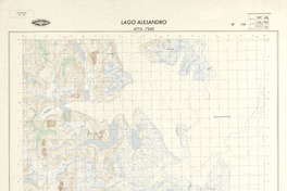 Lago Alejandro 4715 - 7340 [material cartográfico] : Instituto Geográfico Militar de Chile.