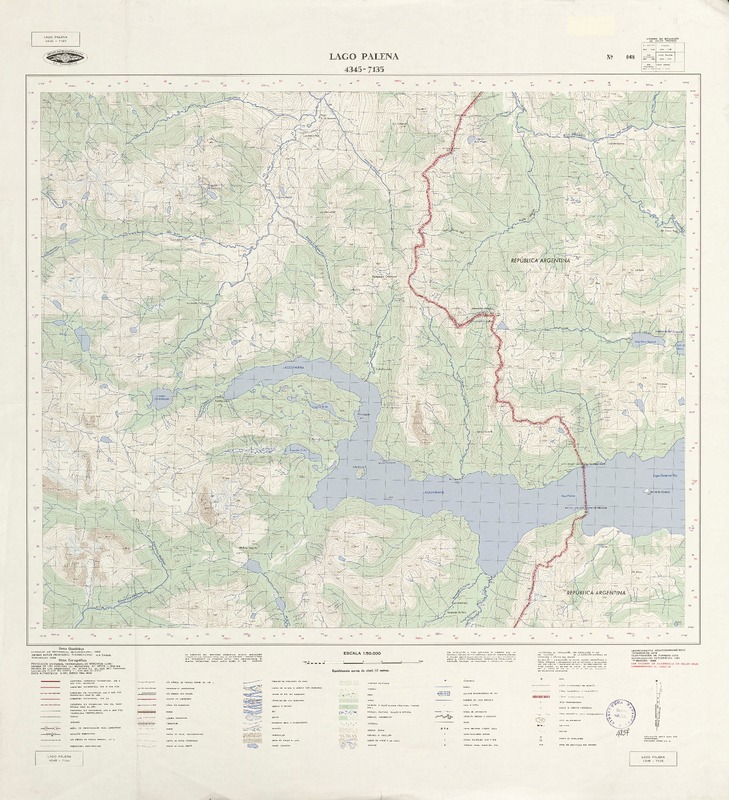 Lago Palena 4345 - 7135 [material cartográfico] : Instituto Geográfico Militar de Chile.