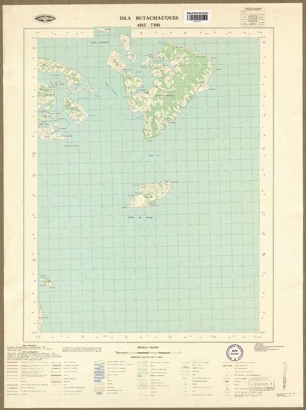 Isla Butachauques 4215 - 7300 [material cartográfico] : Instituto Geográfico Militar de Chile.