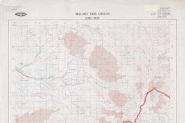 Macizo Tres Cruces 2700 - 6845 [material cartográfico] : Instituto Geográfico Militar de Chile.