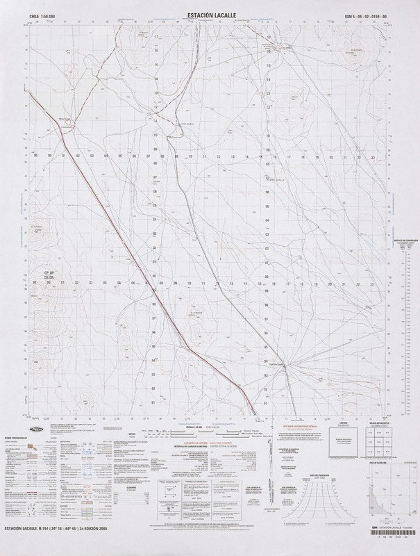 Estación Lacalle 24°15' - 69°45' [material cartográfico] : Instituto Geográfico Militar de Chile.