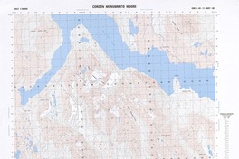 Cordón Monumento Moore (51° 30' 00"- 72° 45' 00")  [material cartográfico] Instituto Geográfico Militar de Chile.