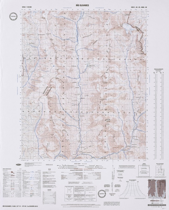 Río Olivares  [material cartográfico] Instituto Geográfico Militar.