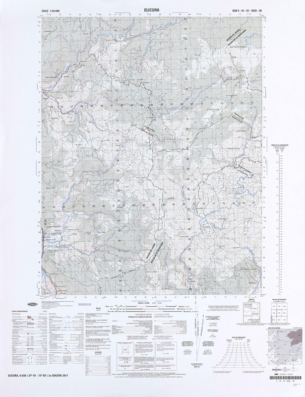 Elicura  [material cartográfico] Instituto Geográfico Militar.
