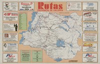 Rutas provincia de Valdivia región de La Araucanía. [material cartográfico] :