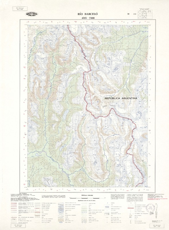 Río Barceló 4215 - 7200 [material cartográfico] : Instituto Geográfico Militar de Chile.