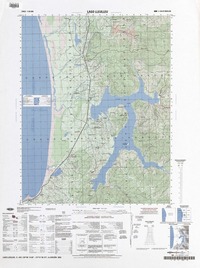 Lago Lleulleu (38°00'14.80"-73°15'0910") [material cartográfico] : Instituto Geográfico Militar de Chile.