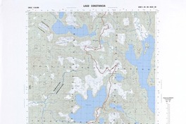 Lago Constancia (40°30'-71° 45')  [material cartográfico] Instituto Geográfico Militar de Chile.