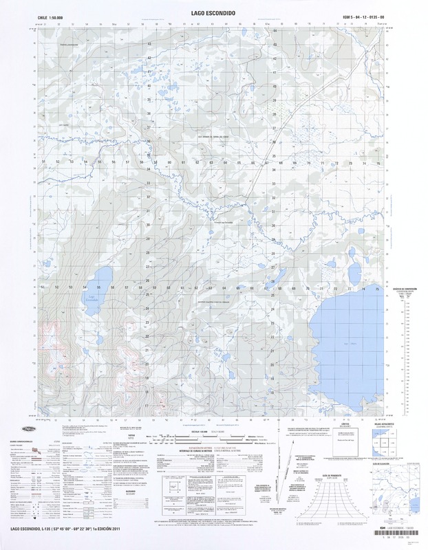 Lago Escondido  [material cartográfico] Instituto Geográfico Militar.