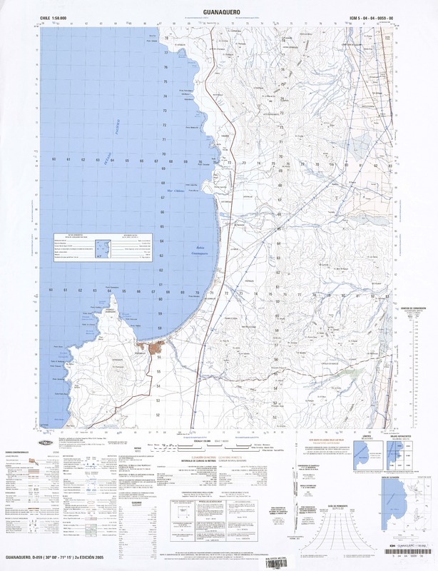 Guanaquero 30°00' - 71°15' [material cartográfico] : Instituto Geográfico Militar de Chile.