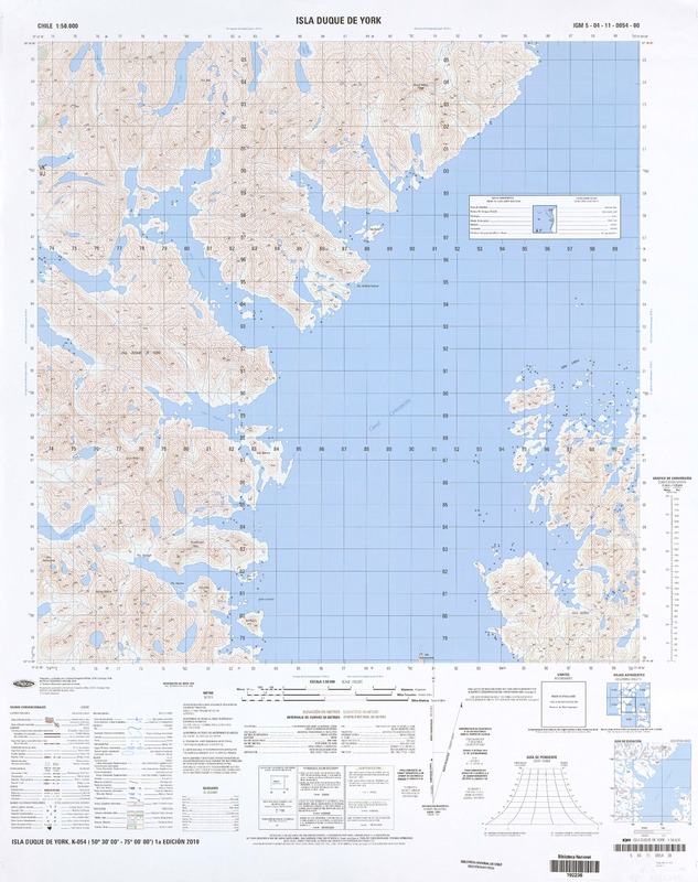 Isla Duque de York (50°30'00''-75°00'00'')  [material cartográfico] Instituto Geográfico Militar de Chile.