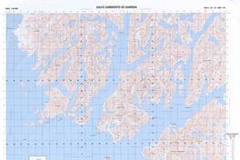 Golfo Sarmiento de Gamboa (52° 00' 00" - 74° 37' 30")  [material cartográfico] Instituto Geográfico Militar de Chile.