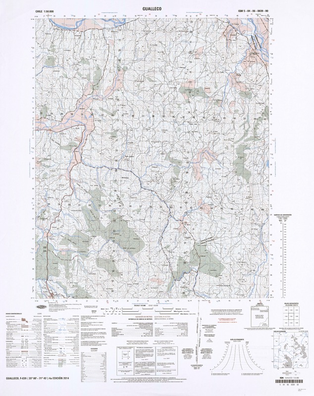 Gualleco  [material cartográfico] Instituto Geográfico Militar.