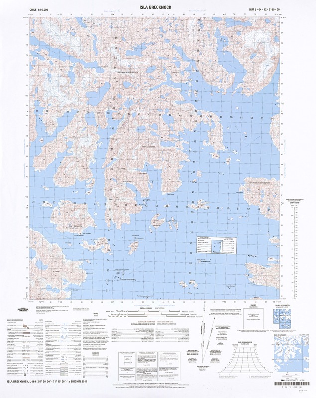 Isla Brecknock  [material cartográfico] Instituto Geográfico Militar.