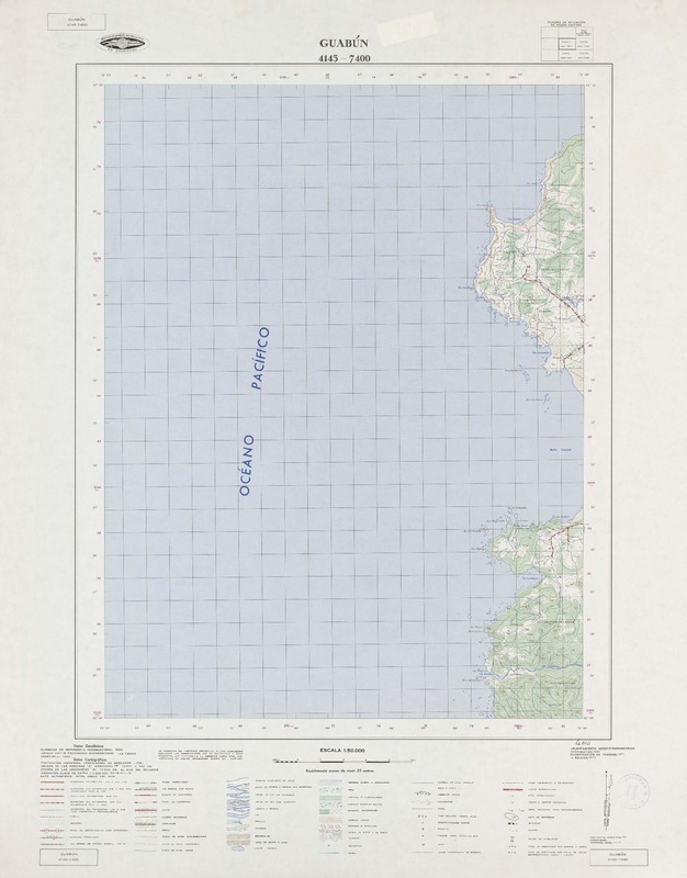 Guabún 4145 - 7400 [material cartográfico] : Instituto Geográfico Militar de Chile.