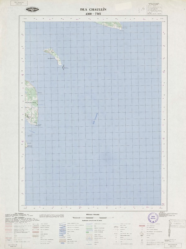 Isla Chaullín 4300 - 7315 [material cartográfico] : Instituto Geográfico Militar de Chile.