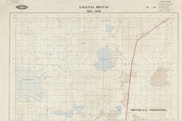 Lagunas Bravas 2615 - 6830 [material cartográfico] : Instituto Geográfico Militar de Chile.